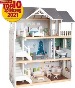 Legler, Legler 11802 - Small foot, Puppenhaus Stadtvilla mit Zubehör, 63x32x76cm, small foot Puppenhaus Stadtvilla
