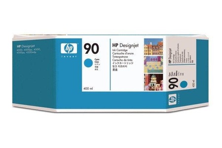 Hp, Original Tintenpatrone cyan HP No. 90, C5061A, Hewlett Packard Tintenpatrone, blau, No.90, C5061A, (400 ml)