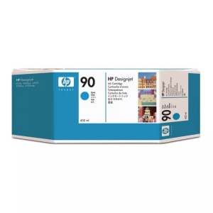 Hp, Original Tintenpatrone cyan HP No. 90, C5061A, Hewlett Packard Tintenpatrone, blau, No.90, C5061A, (400 ml)