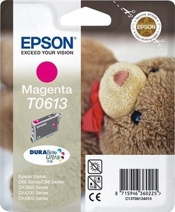Epson, Original Tintenpatrone magenta Epson T0613, Epson Tinte C13T06134010 Magenta