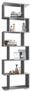 VCM, Holz Raumteiler Stand Regal Bücherregal Deko Bücher 6 Fächer Standregal Palusa L Holz Raumteiler Stand Regal Bücherregal Deko Bücher 6 Fächer Standregal Palusa L, VCM - Holz Raumteiler Stand Regal Bücherregal Deko Bücher 6 Fächer Standregal Palusa L, 60 cm, Taubengrau