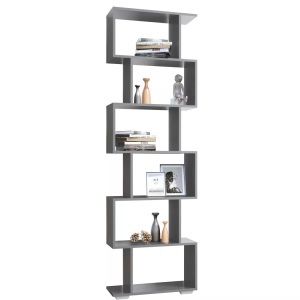 VCM, Holz Raumteiler Stand Regal Bücherregal Deko Bücher 6 Fächer Standregal Palusa L Holz Raumteiler Stand Regal Bücherregal Deko Bücher 6 Fächer Standregal Palusa L, VCM - Holz Raumteiler Stand Regal Bücherregal Deko Bücher 6 Fächer Standregal Palusa L, 60 cm, Taubengrau