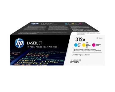 Hp, HP 312A Tri-Pack Cf440Am Toner, Hewlett Packard Toner, blau/gelb/rot, No.312A, CF440AM, (2'700 Seiten)