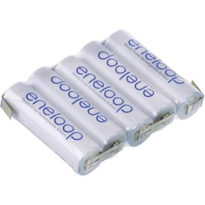 Panasonic, Akkupack 5x Mignon (AA) Z-Lötfahne NiMH Panasonic eneloop Reihe F1x5 6 V 1900 mAh, 