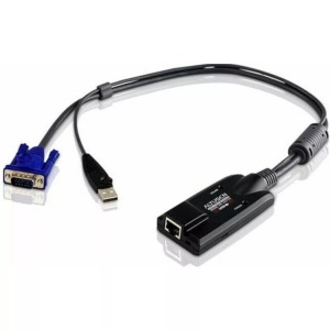 ATEN, KVM Adapter [1x VGA-Stecker, USB 2.0 Stecker A - 1x RJ45-Buchse] Schwarz ATEN, ATEN KA7170 USB CPU Modul für KVM-Switch HiRes (50m)