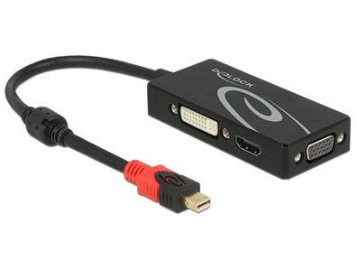 Delock, DeLock Mini-Displayport - HDMI/DVI/VGA, Delock Adapter 4K Mini-DisplayPort - HDMI/DVI-D/VGA