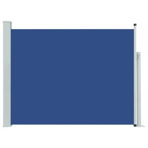 vidaXL, vidaXL Seitenmarkise Ausziehbar 140x500 cm Blau, vidaXL Seitenmarkise Ausziehbar 140x500 cm Blau