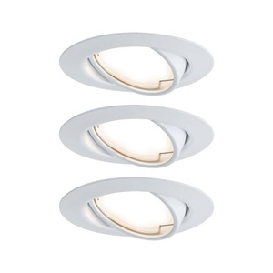 Paulmann, Paulmann 93423 Base Einbauleuchte 3er Set EEK: LED (A++ - E) LED LED 15 W Weiß (matt), Paulmann 93423 Base Einbauleuchte 3er Set LED LED 15 W Weiß