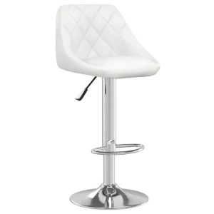 vidaXL, vidaXL Barhocker Weiß Kunstleder, vidaXL Barhocker Weiß Kunstleder