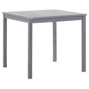 Diverse Hardware, Gartentisch Grau 80x80x74 cm Akazie Massivholz