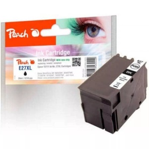 Peach, Peach Tintenpatrone schwarz kompatibel zu Epson No. 27XL bk, T2711, Peach Tinte Epson No. 27XL