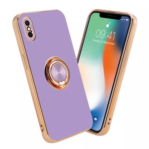 Cadorabo, Hülle für Apple iPhone XS MAX mit Ring - Schutzhülle, Cadorabo - Hülle für Apple iPhone XS MAX mit Ring Schutzhülle, Lila