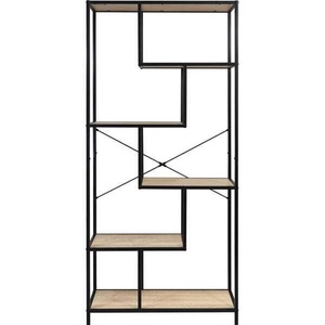 mutoni trend, Regal Natur 83x33x185 schwarz, Regal Natur 83x33x185 schwarz