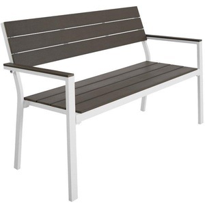 TecTake, Gartenbank Line 2-Sitzer mit Aluminiumrahmen 128x59x88cm Gartenbank Line 2-Sitzer mit Aluminiumrahmen 128x59x88cm, 