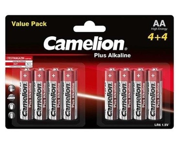 lipo, Batterie CAMELION LR6, AA, AA-Batterien 8er-Set