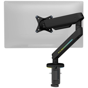 Deltaco, DELTACO GAM-134 - Einzelner Monitorarm (Schwarz), DELTACO GAMING RGB Single 1fach Monitor-Tischhalterung 43,2 cm (17) - 81,3 cm (32) Schwarz Neigbar, Schwenkbar, Drehbar