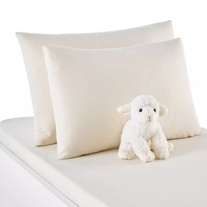 LA REDOUTE INTERIEURS, Baby-Kissenbezug Scénario aus reiner Bio-Baumwolle, La Redoute Intérieurs - Baby-Kissenbezug Scenario, 35x45cm, Beige