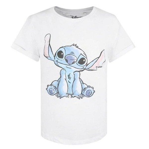 Lilo & Stitch, Tshirt Damen Weiss S, 