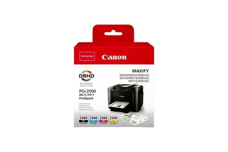 Canon, Canon - Multipack Druckpatrone BKCMY, Canon Tintenpatrone, BKCMY, Multipack, PGI-2500 P, (1000/700 Seiten)