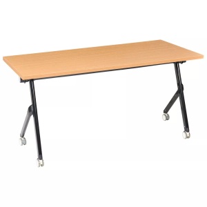 Beliani, Beliani - Zusammenklappbarer Schreibtisch aus Melaminbeschichtete Spanplatte (MFC) Modern BENDI, One Size, Braun Bunt
