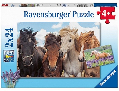 Ravensburger Verlag, Pferdeliebe, Ravensburger Kinderpuzzle - 05148 Pferdeliebe - Puzzle für Kinder ab 4 Jahren mit 2x24 Teilen
