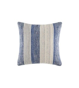KAS, Kas - Kissenbezug Henri - 50 x 50 cm - Blau und Weiss, Kas - Henri Kissenbezug, 50 x cm, Blau Denim