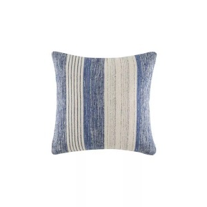 KAS, Kas - Kissenbezug Henri - 50 x 50 cm - Blau und Weiss, Kas - Henri Kissenbezug, 50 x cm, Blau Denim