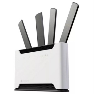 MikroTik, Chateau 5G ax WLAN-Router Ethernet Dual-Band (2,4 GHz/5 GHz) Weiß, MikroTik LTE-Router Chateau 5G ax