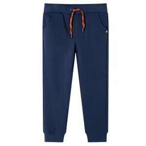 vidaXL, vidaXL Kinder-Trainingshose Marineblau Melange 104, vidaXL Kinder-Trainingshose Marineblau Melange 104