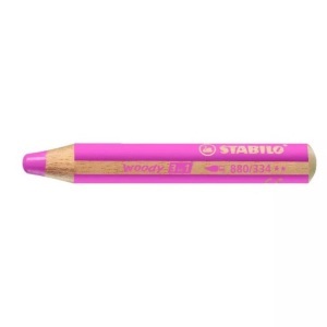 Stabilo, STABILO Farbstifte Woody 3 in 1 880/334 pink, Stabilo Farbstifte Woody 3 in 1, pink, 880/334
