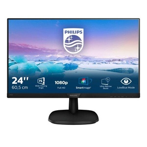 Philips, Philips 243V7QJABF Monitor, Philips - V Line Full-HD-LCD-Monitor 243V7QJABF00, Schwarz