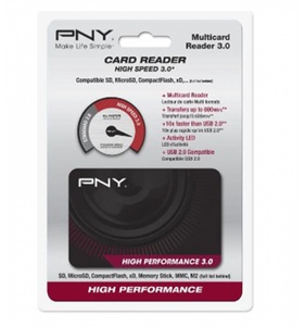 PNY Technologies, PNY Technologies Flash Card Reader High Performance USB 3.0, PNY Flash Card Reader High Perf., USB 3.0, FLASHREAD-HI