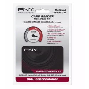 PNY Technologies, PNY Technologies Flash Card Reader High Performance USB 3.0, PNY Flash Card Reader High Perf., USB 3.0, FLASHREAD-HI
