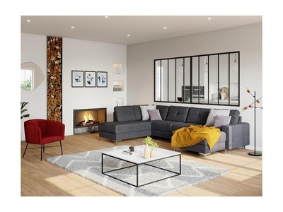 Vente-unique, Couchtisch Design Marmor Metall ARETHA Couchtisch Design Marmor Metall ARETHA