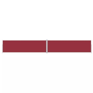 vidaXL, vidaXL Seitenmarkise Ausziehbar Rot 180x1200 cm, vidaXL Seitenmarkise Ausziehbar Rot 180x1200 cm