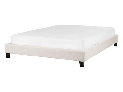Beliani, Bett mit Lattenrost aus Polyester Modern ROANNE Bett mit Lattenrost aus Polyester Modern ROANNE
