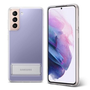 Samsung, SAMSUNG Clear Stand Cover - Schutzhülle (Passend für Modell: Samsung Galaxy S21), 