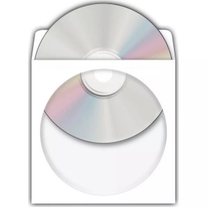 HERMA, Herma 1140 CD Envelope Case Adhesive 100Pcs - Papierhüllen (Weiss), HERMA - Hülle CD/DVD Hüllen aus Papier