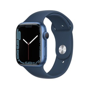 Apple, Apple Watch Series 7 Gps 45mm Blue Aluminium Case with Abyss Sport Band Smartwatch, Apple Watch Series 7 GPS 45mm Uhren Unisex