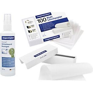 magnetoplan, magnetoplan Reinigungsset für Whiteboard Löscher, Löschpapier, Tafelreiniger, Magnetop Reinigungs-Set, f. Whiteboard, 12299M