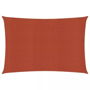 vidaXL, vidaXL Sonnensegel 160 g/m² Terrakottarot 2,5x4,5 m HDPE