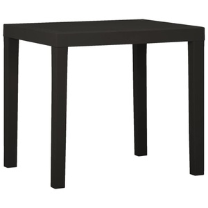 vidaXL, vidaXL Gartentisch Anthrazit 79x65x72 cm Kunststoff