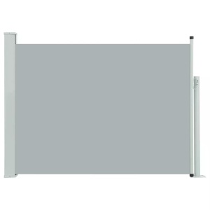 vidaXL, vidaXL Ausziehbare Seitenmarkise 100×500 cm Grau, vidaXL Ausziehbare Seitenmarkise 100×500 cm Grau