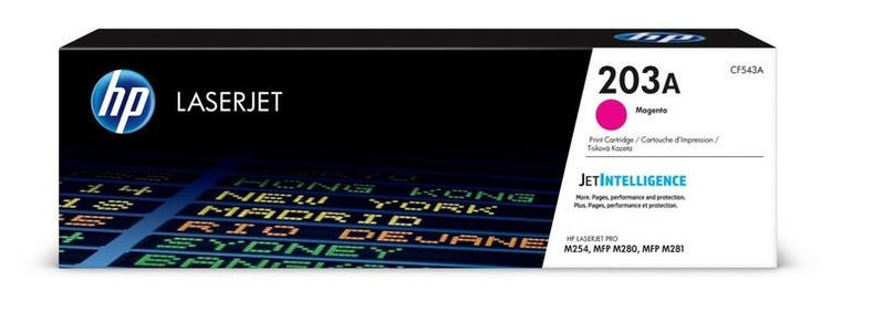 Hp, HP 203A magenta Cf543A Toner, HP 203A Original Tonerkartusche CF543A Magenta