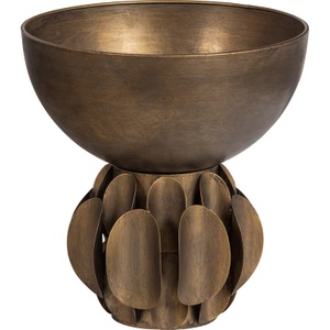 mutoni living, Schale Tub Metall Messing antik, Schale Tub Metall Messing antik