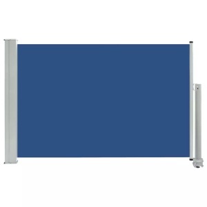vidaXL, vidaXL Ausziehbare Seitenmarkise 60×300 cm Blau, 