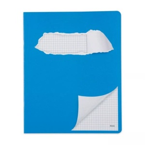 Elco, ELCO Schulheft Office 17,5 x 22 cm, Kariert, ELCO Schulheft 17,5x22cm 73063.37 kariert blau