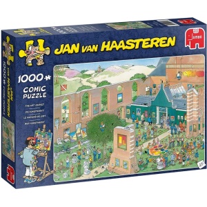 JUMBO, Jumbo Puzzle Der Kunstmarkt, Jumbo Spiele - Jan van Haasteren - Kunstmarkt, 1000 Teile