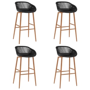 vidaXL, vidaXL Barhocker 4 Stk. Schwarz