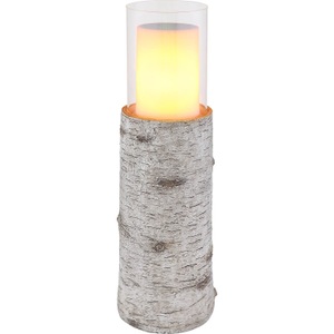 mutoni light, Solarleuchte Kunststoff Holzoptik 12xLED, Solarleuchte Kunststoff Holzoptik 12xLED